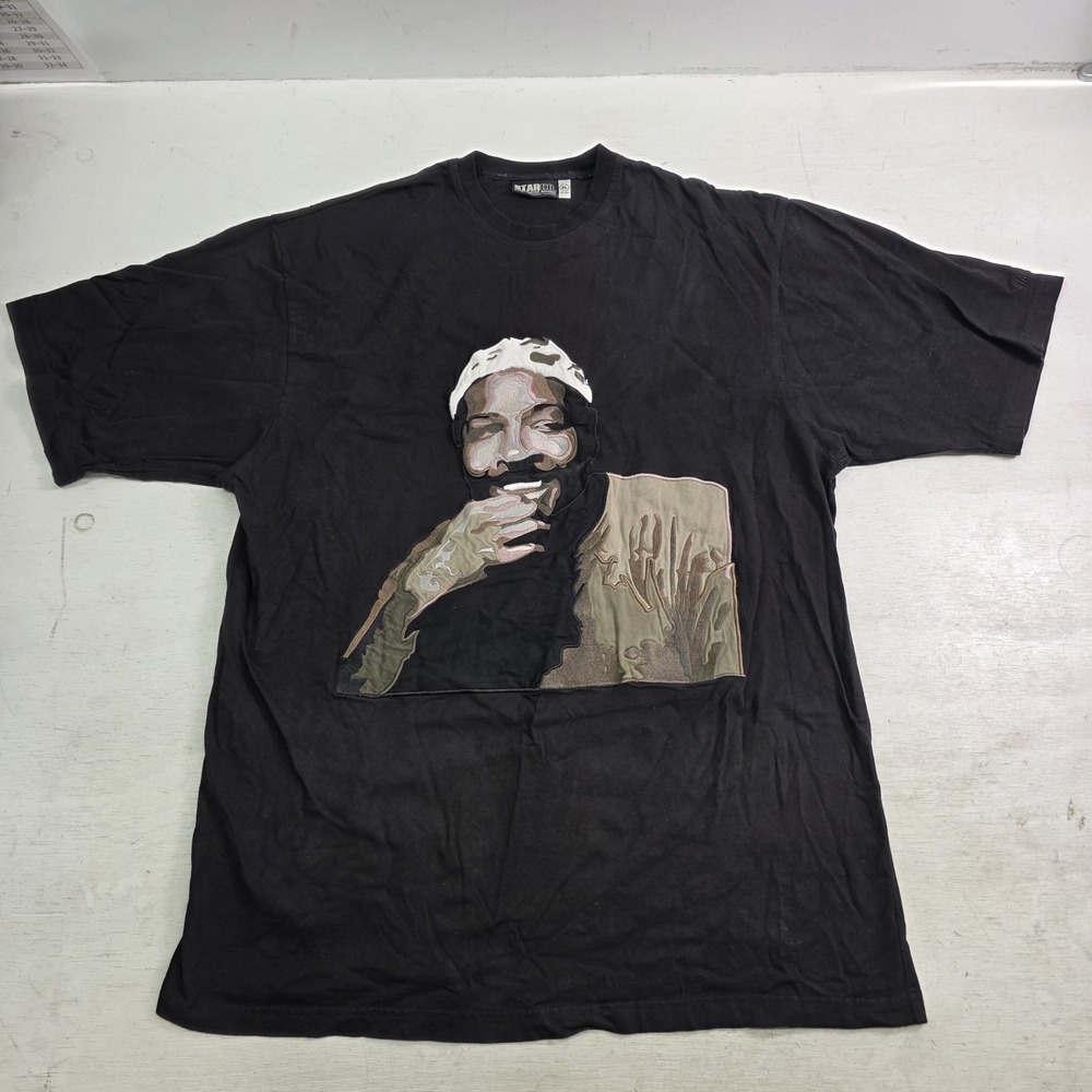 Star Co Unrestricted Apparel Marvin Gaye Applique Embroidered Patch‎ T-Shirt XL